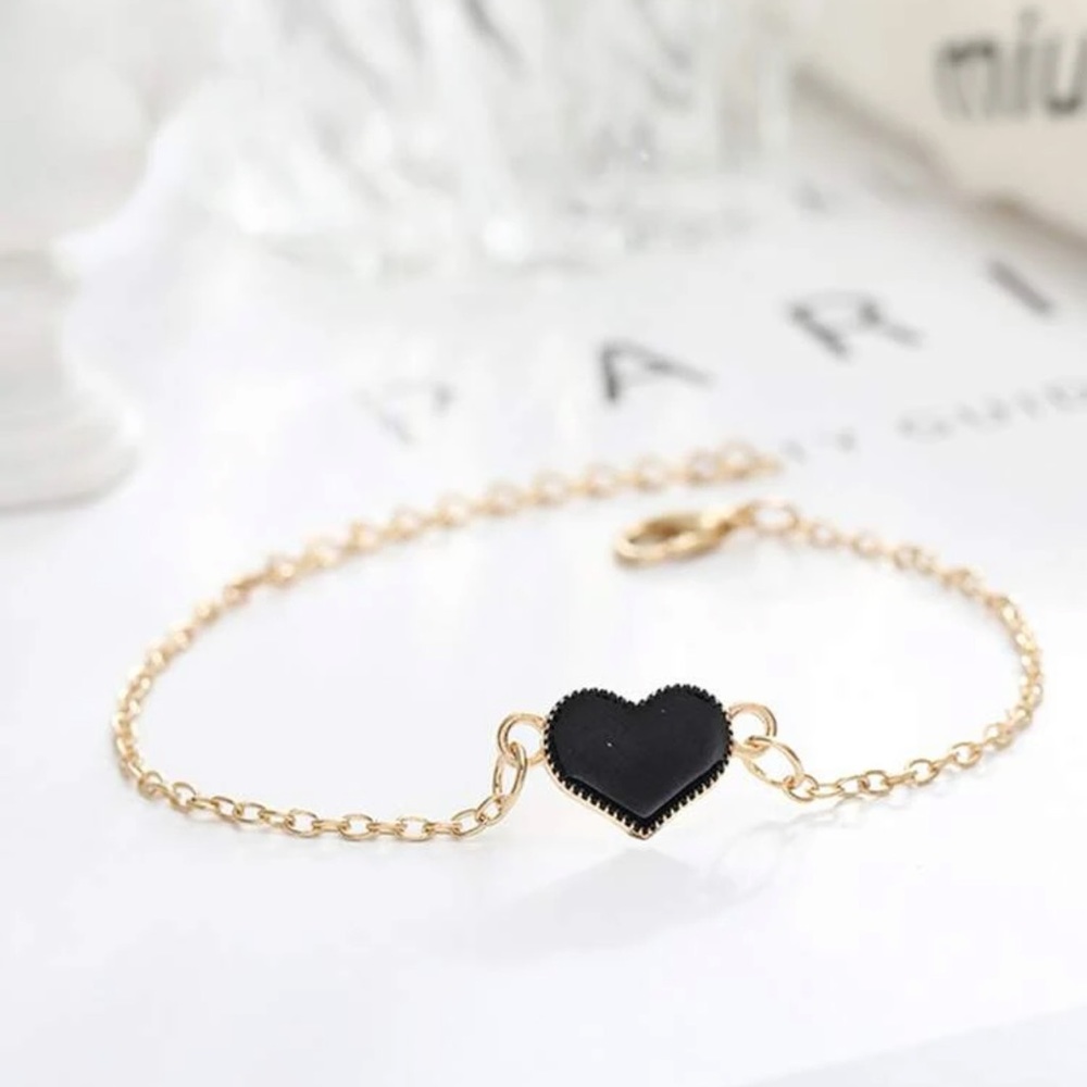 Heart chain bracelet